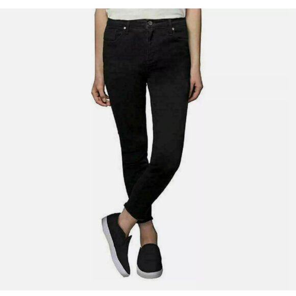 Kenneth Cole Denim - NEW! Kenneth Cole Women's Jess Skinny Jean Mid-Rise Slim Fit No Hem BLACK 6